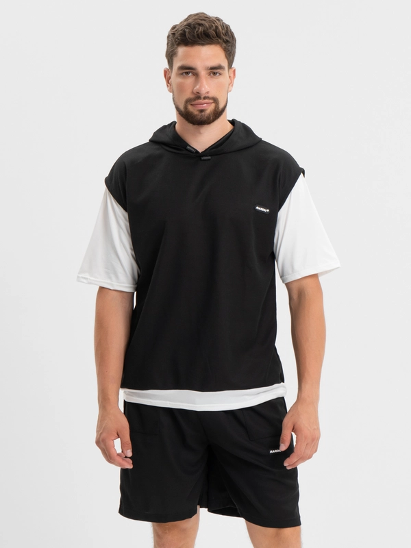 Костюм: шорты, футболка, oversize