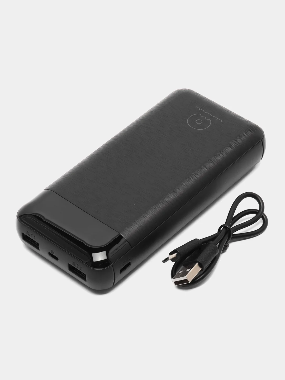 Черный внешний аккумулятор PowerBank, 20000 mАh