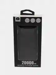 Черный внешний аккумулятор PowerBank, 20000 mАh