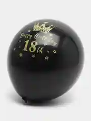 Черный латексные воздушные шары, с надписью Happy Birthday, разный возраст