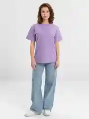 Фиолетовый футболка женская, мужская базовая, больших размеров, oversize, хлопковая