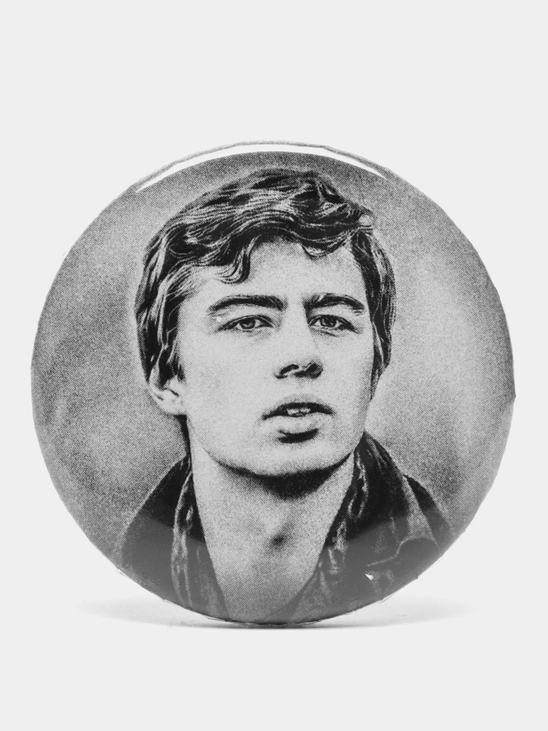Серый значок Сергей Бодров, 37 мм, из фильма "Брат"