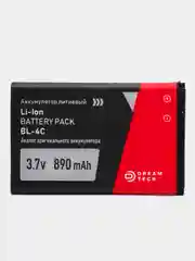 Аккумулятор для телефона BL-4C, 890 mAh 3.7V 3.9Wh, Li-Ion аккумуляторная батарея DREAM