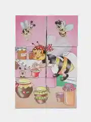 Красный кубики детские, 6 кубиков