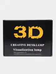 Бежевый светильник-ночник 3D, светодиодный, с пультом, цветной, RGB