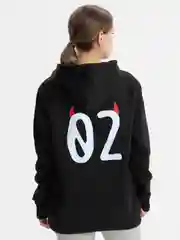 Черный худи унисекс, с аниме принтом