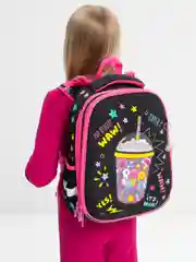 Рюкзак школьный для девочки Brauberg Premium, 2 отделения, с брелком, Pop style, 271354