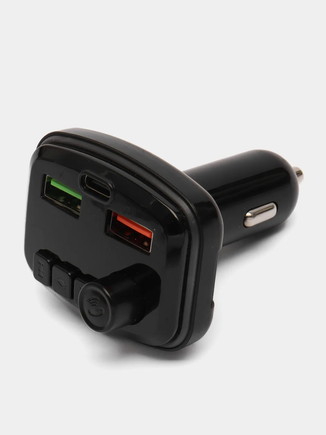 Черный mp3 FM Bluetooth модулятор трансмиттер, Автомобильное зарядное устройство с подсветкой