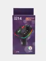 Черный mp3 FM Bluetooth модулятор трансмиттер, Автомобильное зарядное устройство с подсветкой