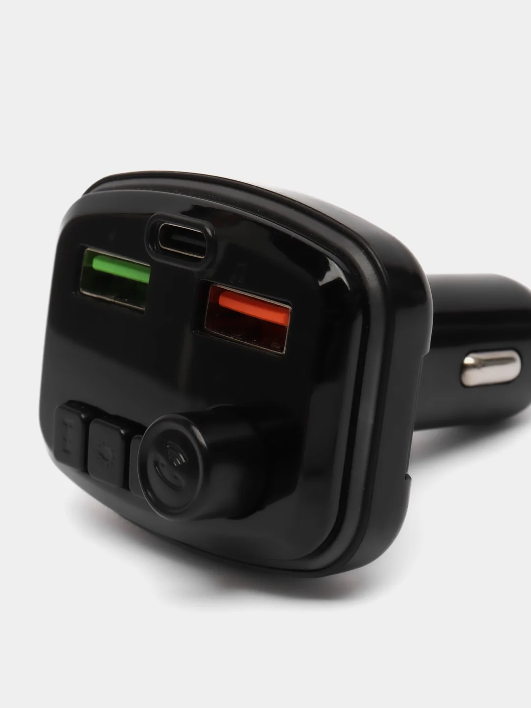 Черный mp3 FM Bluetooth модулятор трансмиттер, Автомобильное зарядное устройство с подсветкой