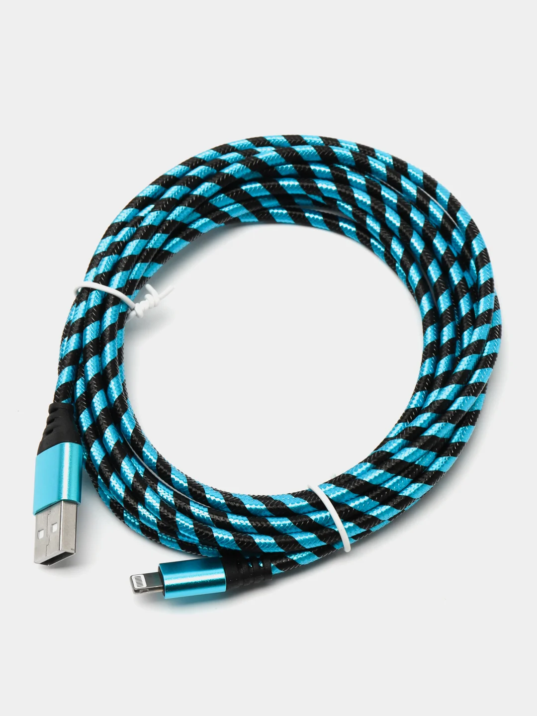 Синий быстрая зарядка, 3А, кабель USB Micro, Type-C, iPhone, Android, 3 метра