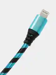 Синий быстрая зарядка, 3А, кабель USB Micro, Type-C, iPhone, Android, 3 метра