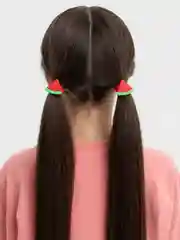Красный резинки для волос детские, яркие резинки