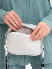 Белый сумка женская, через плечо, из экокожи