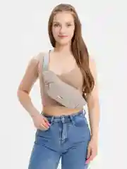 Серый поясная сумка