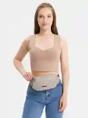 Серый поясная сумка