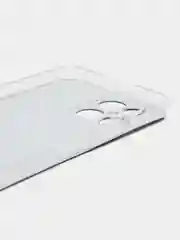 Бирюзовый силиконовый чехол на Honor X8 / Хонор Х8 прозрачный, с рисунком, защита камеры