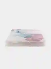Ледяной силиконовый чехол на Samsung Galaxy S22 / Самсунг S22 прозрачный с рисунком, защита камеры