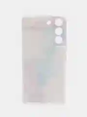 Ледяной силиконовый чехол на Samsung Galaxy S22 / Самсунг S22 прозрачный с рисунком, защита камеры
