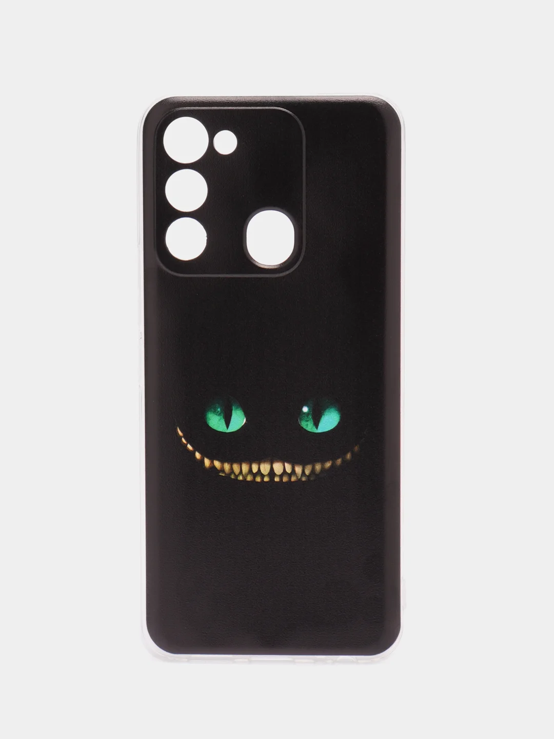 Черный чехол на Tecno Spark Go 2022/8C/9 / Текно Спарк Гоу 2022/8С/9 прозрачный, с рисунком