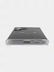 Черный чехол на Samsung Galaxy S22 Ultra / Самсунг S22 Ultra прозрачный с рисунком, защита камеры