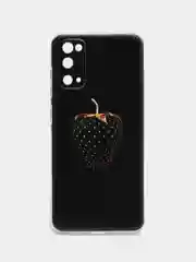 Разноцветный силиконовый чехол на Samsung Galaxy S20 / Самсунг S20 прозрачный с рисунком, защита камеры