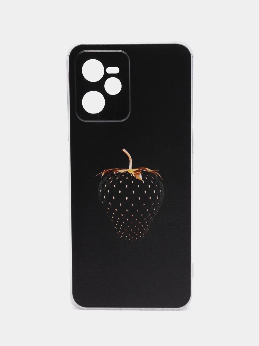 Разноцветный силиконовый чехол на Realme C35 / Реалми С35 прозрачный, с рисунком, защита камеры