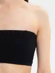 Топ бандо черный без бретелей