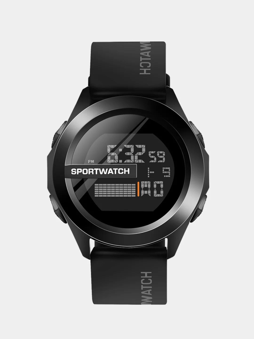 Черный часы мужские, наручные электронные Sportwatch