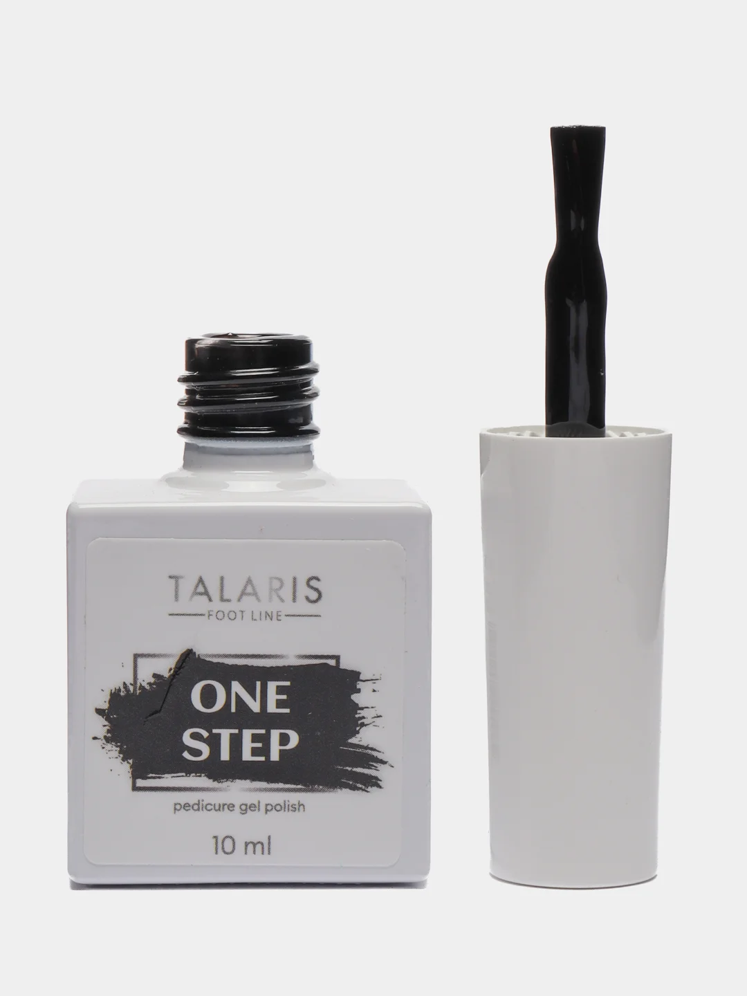 Черный гель-лак однофазный для педикюра/гель лак для педикюра ONE STEP Pedicure gel polish, 10 мл