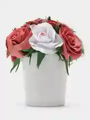 Белый композиция из цветов