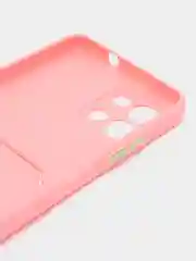 Пудровый силиконовый чехол для Infinix Hot 11 2022 (Хот 11 2022), картхолдер, матовый