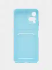 Голубой силиконовый чехол для Vivo Y21, Y21S, Y33S 4G, Y32 4G, Y21T, Y33T прозрачный