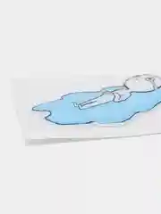 Голубой 3d наклейки-стикеры для телефона, король и шут