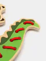 Зеленый шнуровка  деревянная Bondibon Baby You