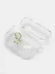 Зеленый чехол для Apple AirPods Pro 2 силиконовый прозрачный с принтом Nike, Nasa (Найк, Наса))