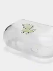 Зеленый чехол для Apple AirPods Pro 2 силиконовый прозрачный с принтом Nike, Nasa (Найк, Наса))