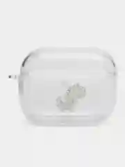 Зеленый чехол для Apple AirPods Pro 2 силиконовый прозрачный с принтом Nike, Nasa (Найк, Наса))