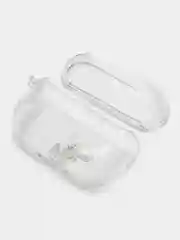 Зеленый чехол для Apple AirPods Pro 2 силиконовый прозрачный с принтом Nike, Nasa (Найк, Наса))