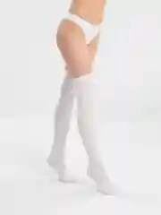 Белый гольфы женские из хлопка, чулки