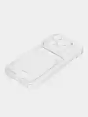Марсала чехол для iPhone 14, 14 Pro, 14 Plus, 14 Pro Max, прозрачный, с карманом для карты