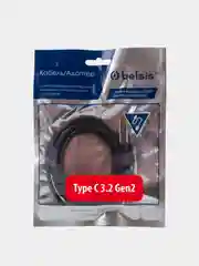 Кабель Belsis USB 3.2 Type C, 60W, 10 Гбит/с, металлические разъемы