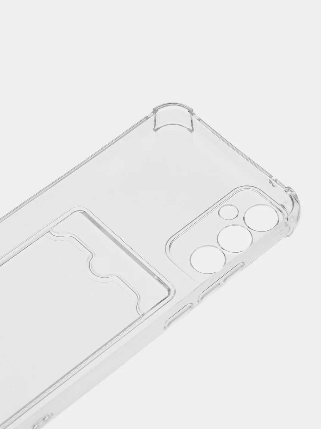 Чехол силиконовый Samsung, с кармашками для карт, пропуска, фотографии