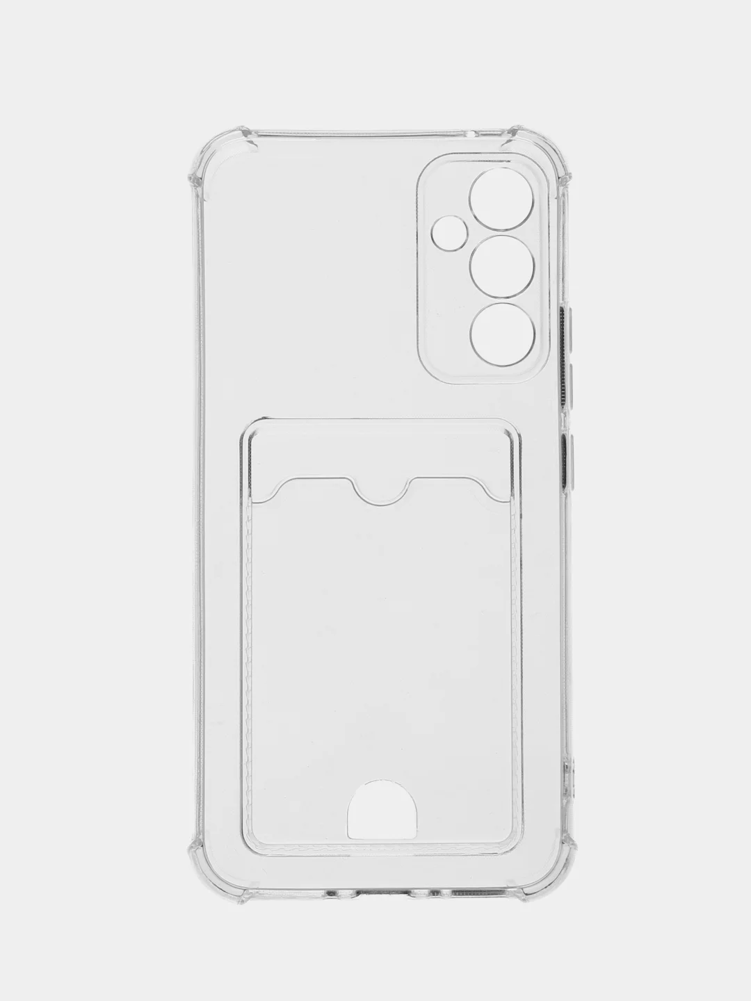 Чехол силиконовый Samsung, с кармашками для карт, пропуска, фотографии