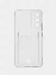 Чехол силиконовый Samsung, с кармашками для карт, пропуска, фотографии
