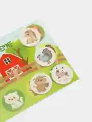 Лото для детей "Кто где живет?" с деревянными фишками