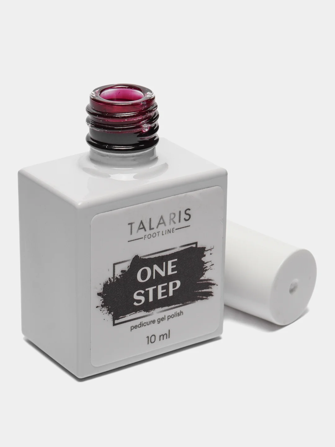Багровый гель-лак однофазный для педикюра/гель лак для педикюра ONE STEP Pedicure gel polish, 10 мл