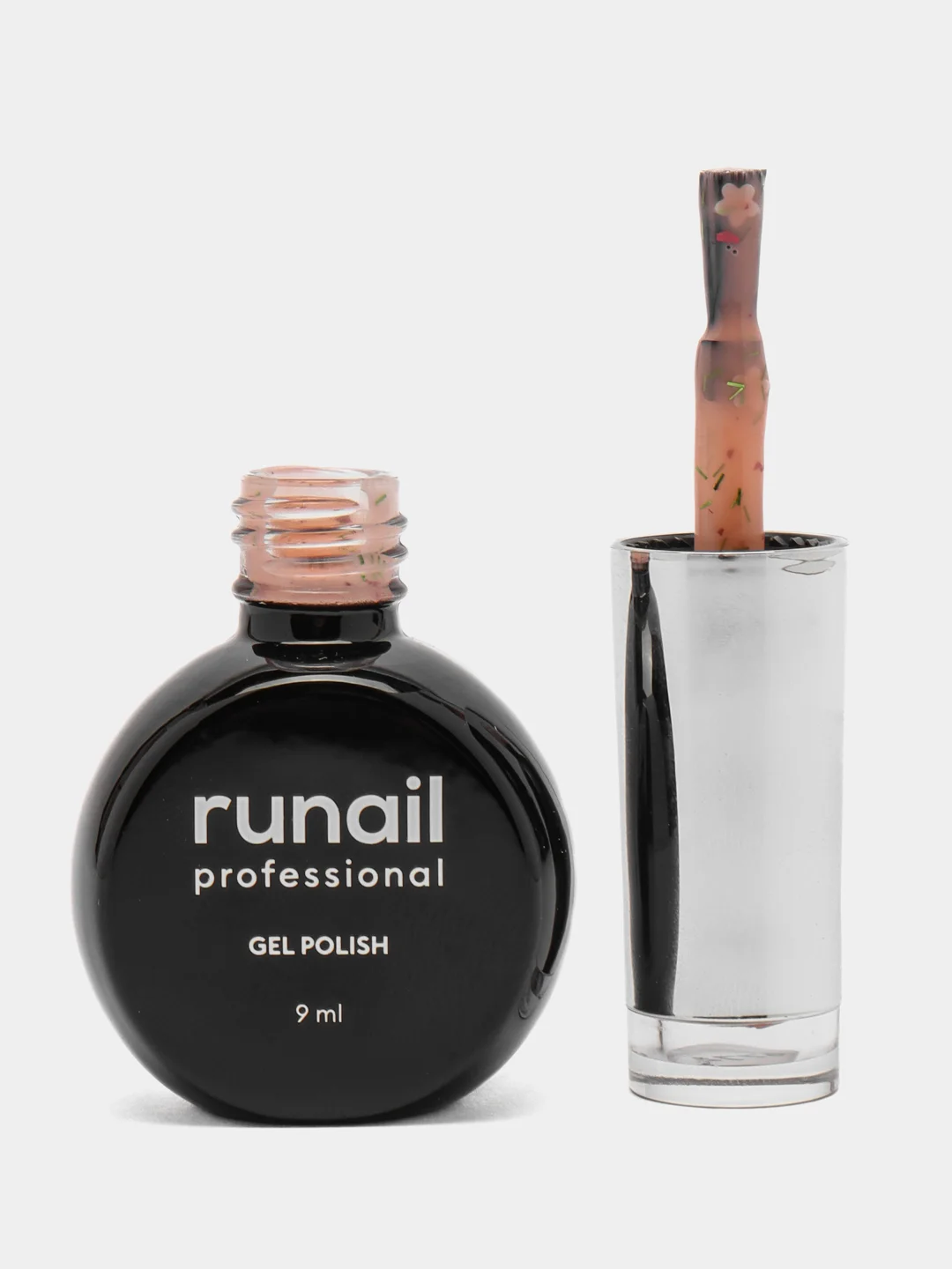 Бежевый гель-лак для ногтей, для маникюра и педикюра Gel Polish Flower dress, 9 мл