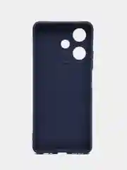 Темно-синий чехол для Infinix HOT 30 (Инфиникс Хот 30), прозрачный, силиконовый