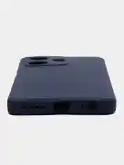 Темно-синий чехол для Infinix HOT 30 (Инфиникс Хот 30), прозрачный, силиконовый